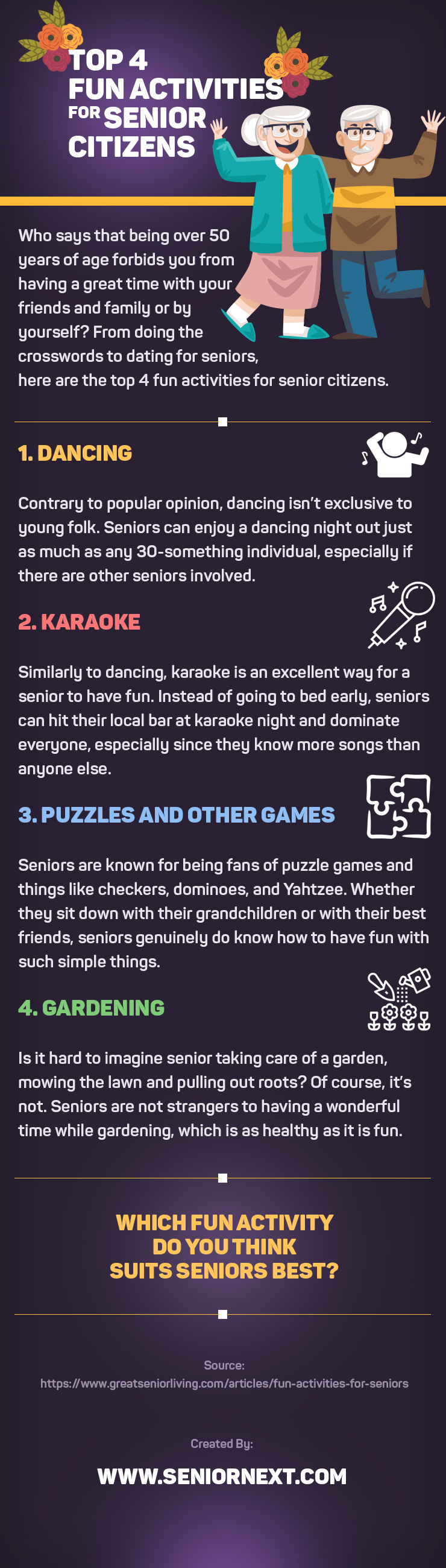 Top 4 Fun Activities for Senior Citizens