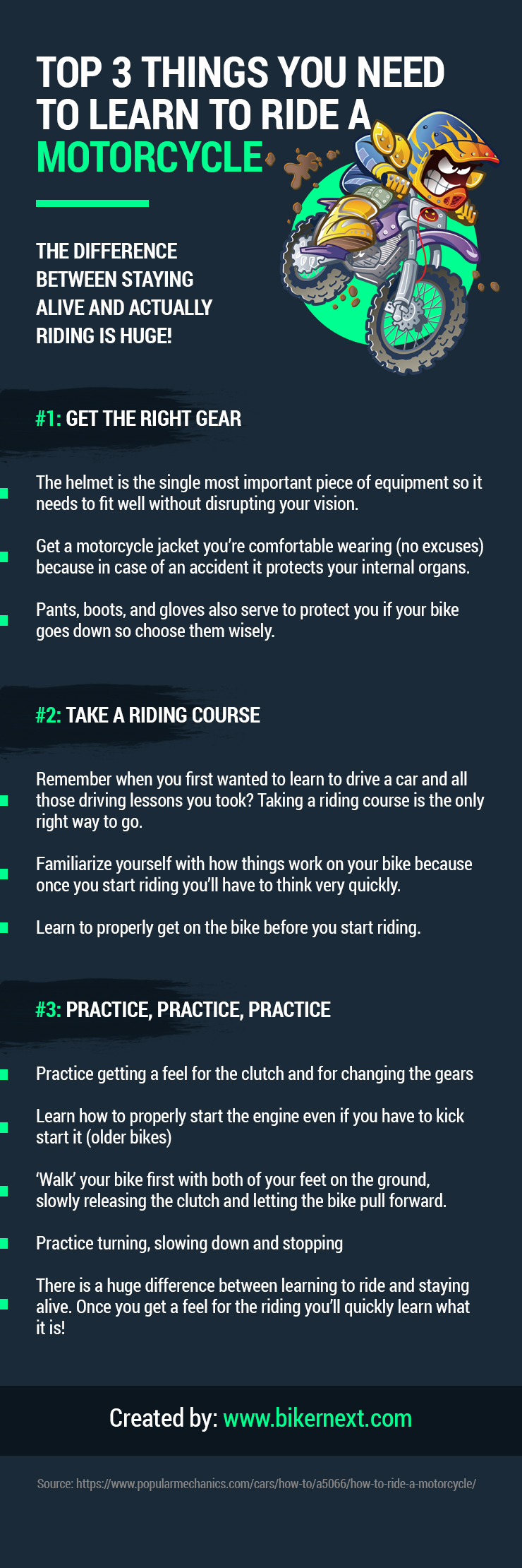Top 3 Things You Need to Learn to Ride a Motorcycle