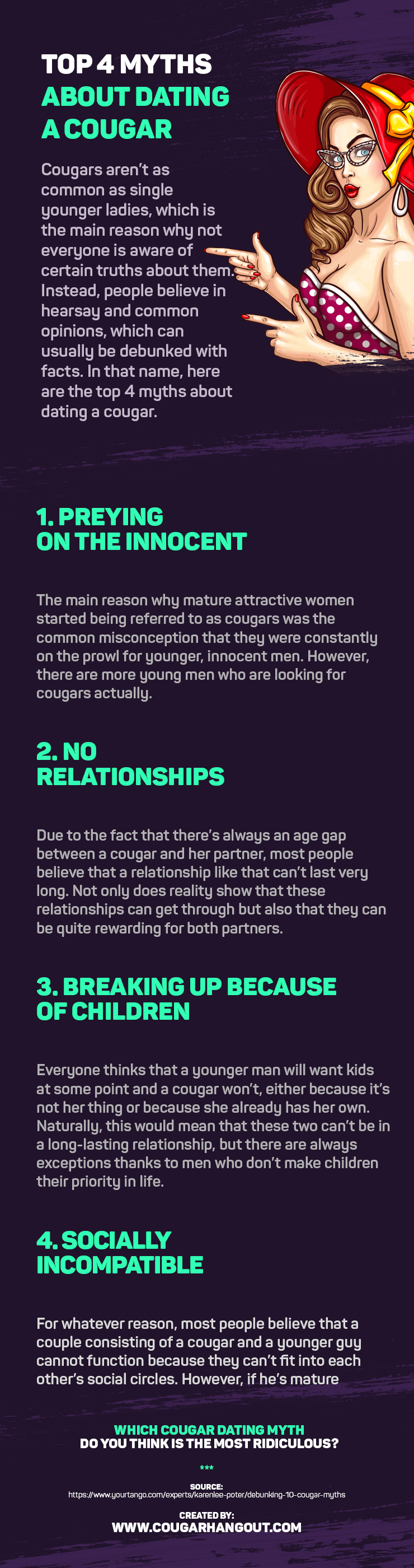 Top 4 Myths about Dating a Cougar