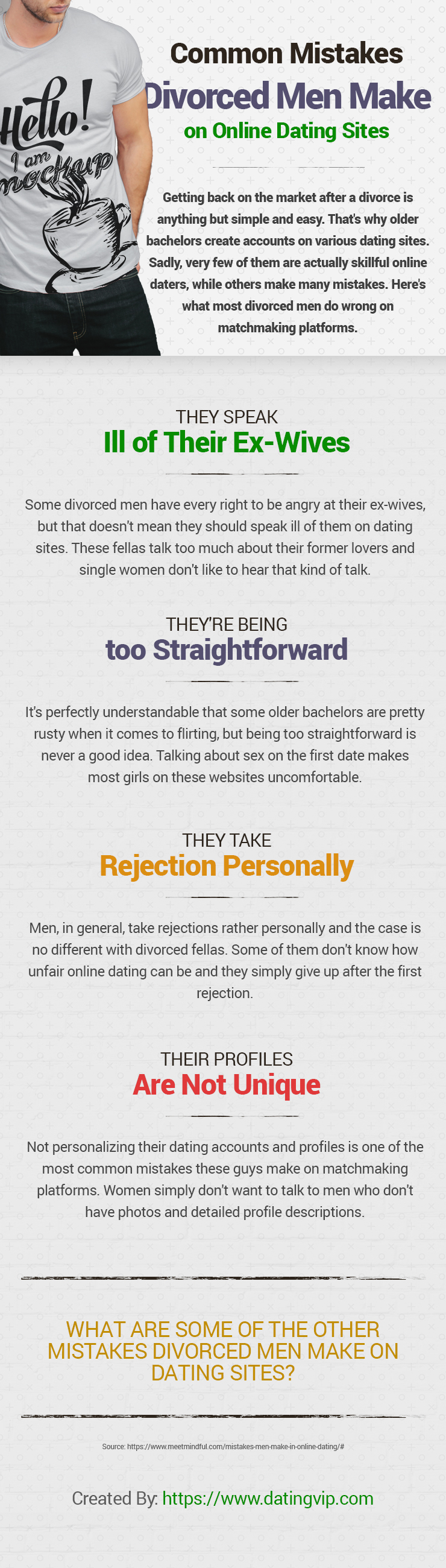 Common Mistakes Divorced Men Make on Online Dating Sites