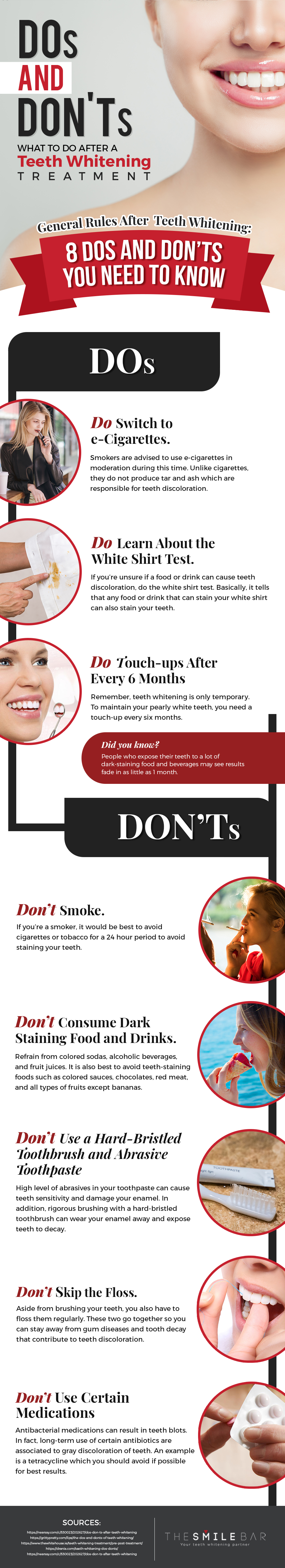 Dos and Don’ts: What to Do After a Teeth Whitening Treatment