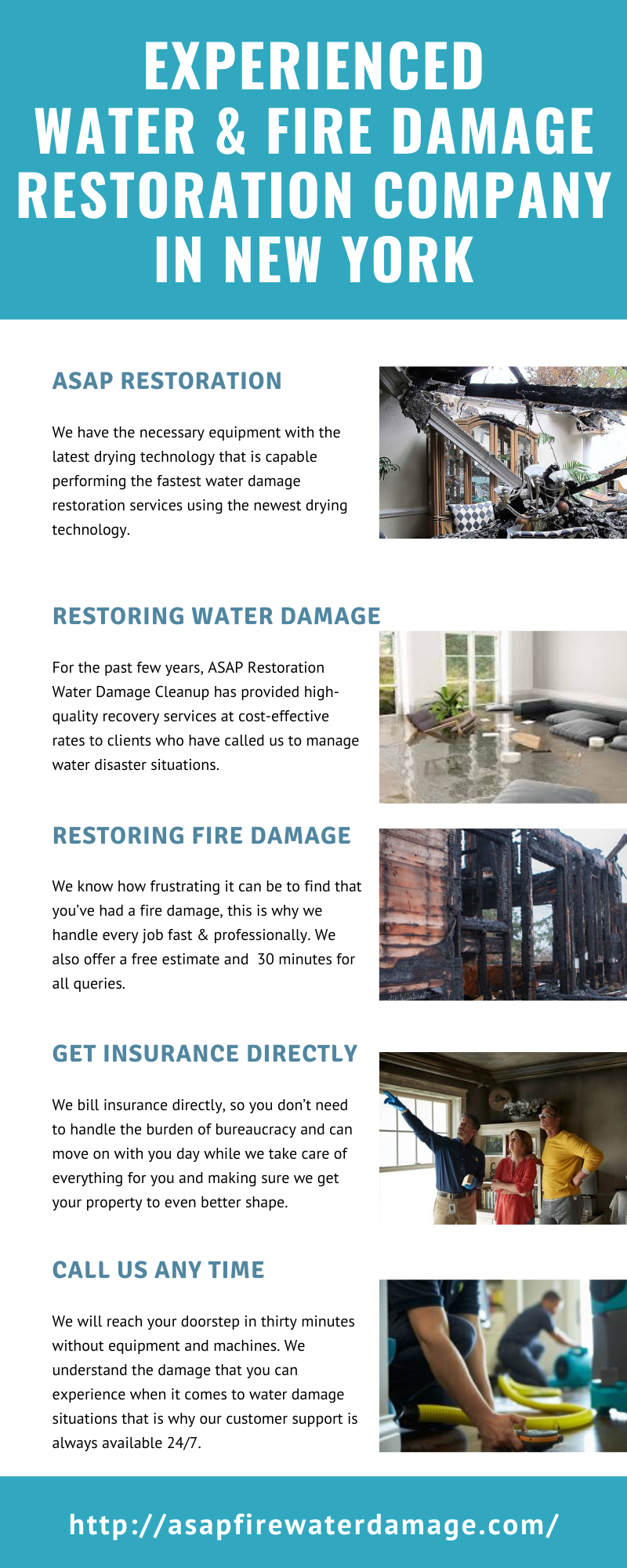 Experienced Water & Fire damage Restoration Company in New York