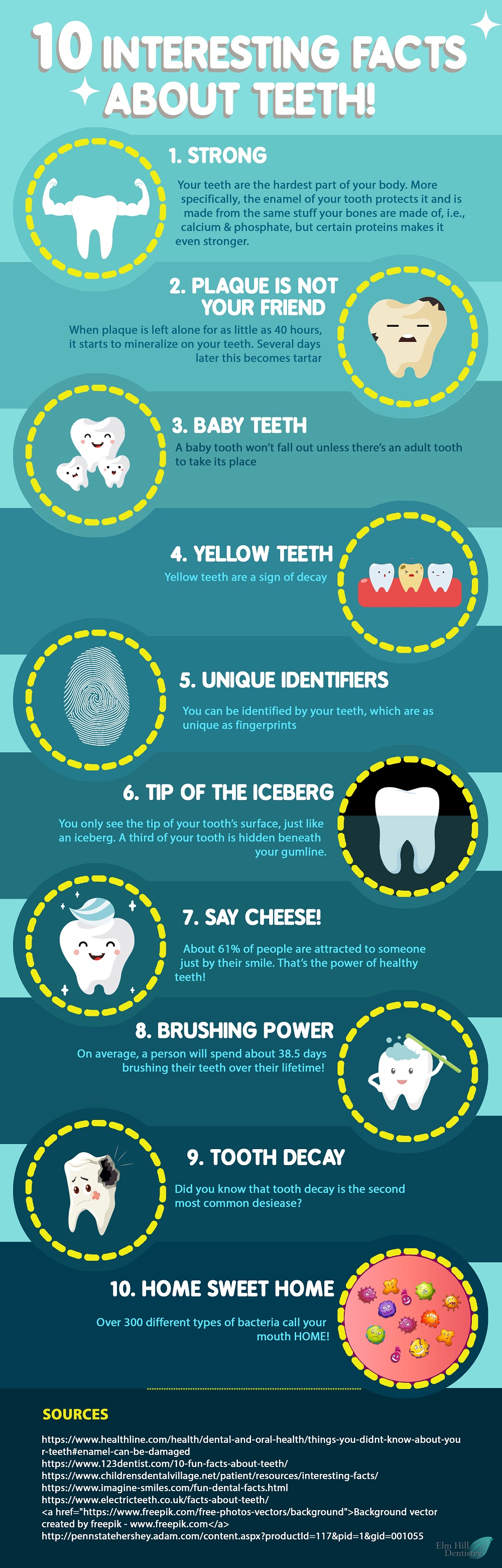 10 Interesting Facts About Teeth Infographic