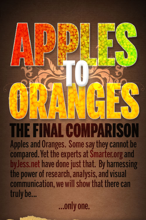 Apples to Oranges: The Final Comparison
