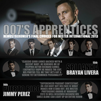 Mister International 2013 FINAL CHOICES: 007’S APPRENTICES