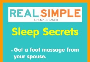 Real Simple: Sleep Secrets (Infographic)