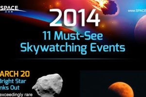 The Night Sky in 2014: 11 Must-See Skywatching Events Infographic