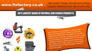 Fixfactory.co.uk Offers High Quality Fixings, Drywall and Building Supplies