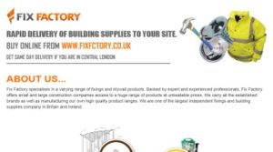 Fixings and Building Supplies from Fix Factory