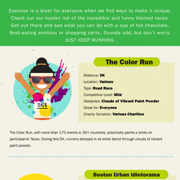 Fun and Wacky Races Infographic