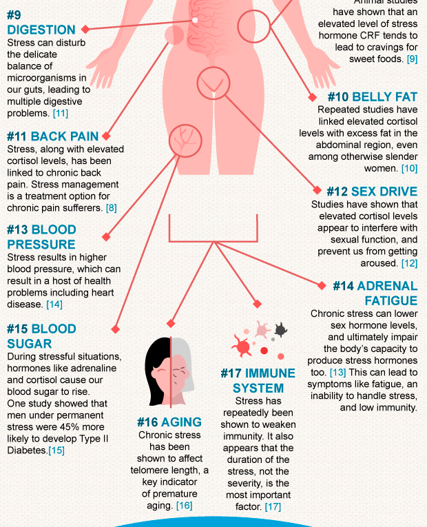 17 Reasons To Avoid Stress Infographic