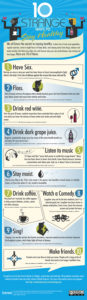 10 Strange Ways To Stay Healthy Infographic