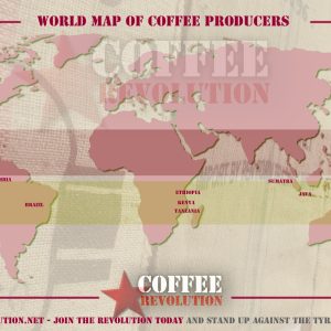 A World Map of Coffee Producers in the Coffee Belt