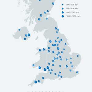 Wettest Cities in the UK