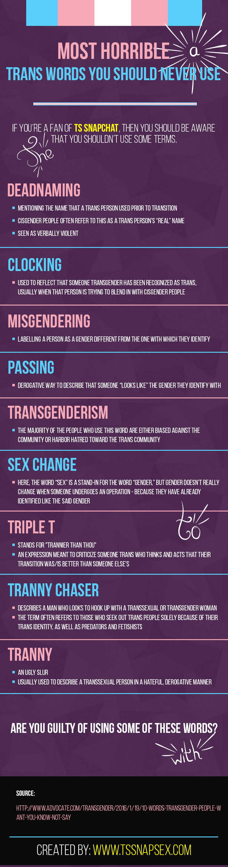 Most Horrible Trans Words You Should Never Use