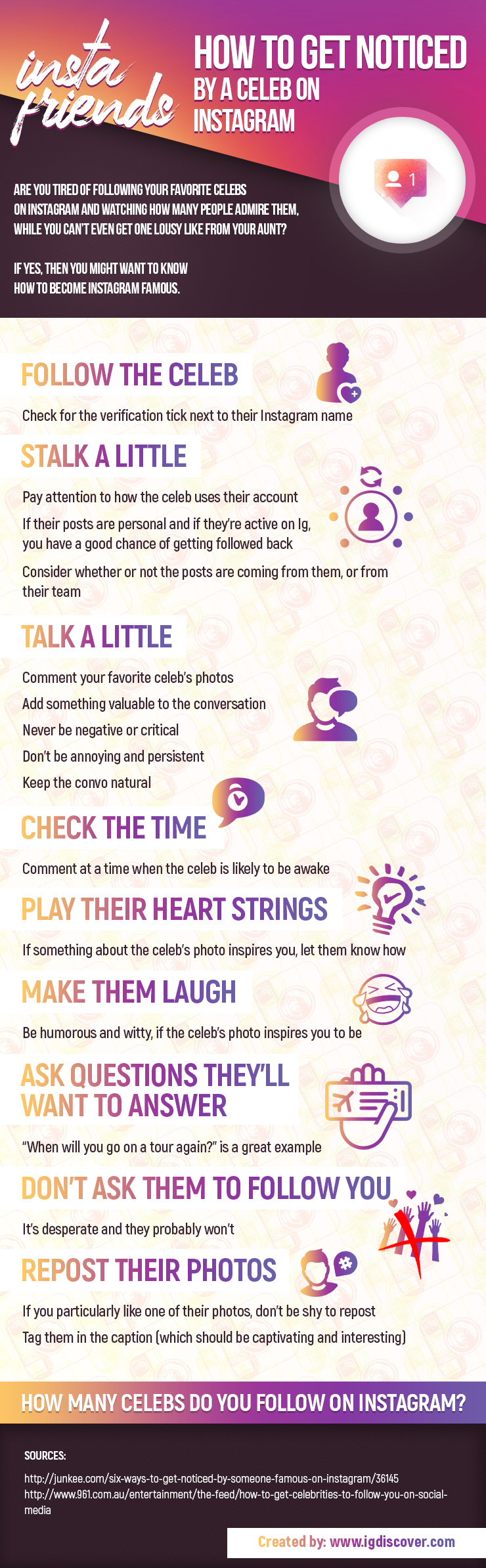 Insta Friends: How to Get Noticed by a Celeb on Instagram