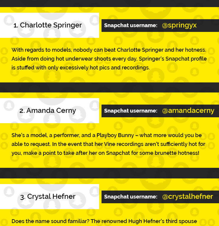 The Sexiest Babes on Snapchat in 2017