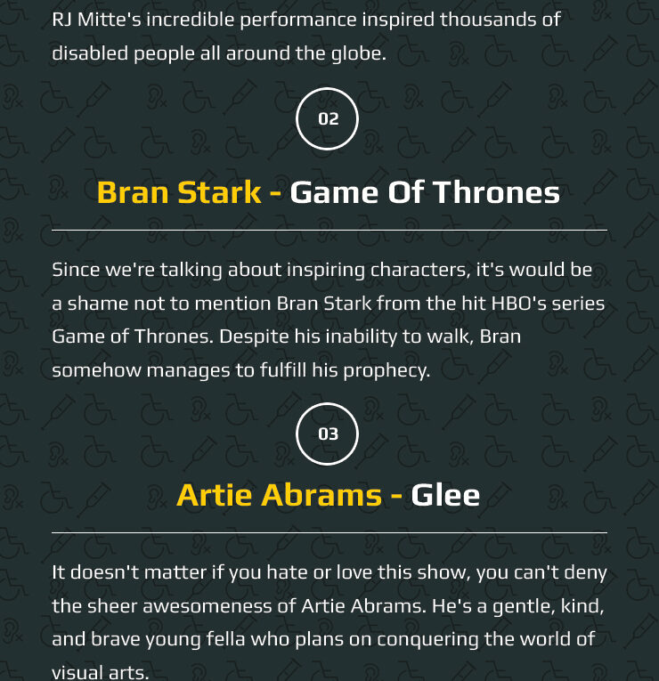 5 Legendary TV Characters With Disability