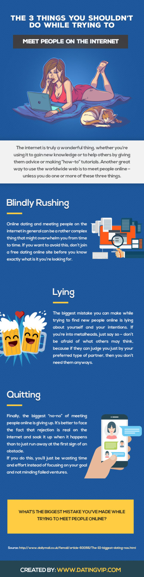 The 3 Things You Shouldn’t Do While Trying to Meet People on the Internet