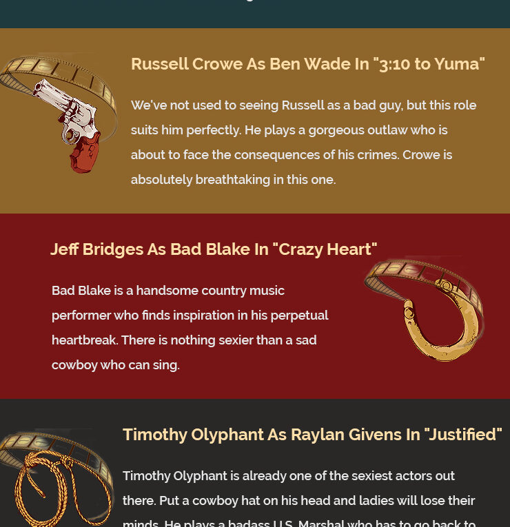 5 Hottest Cowboys In Movie And TV History