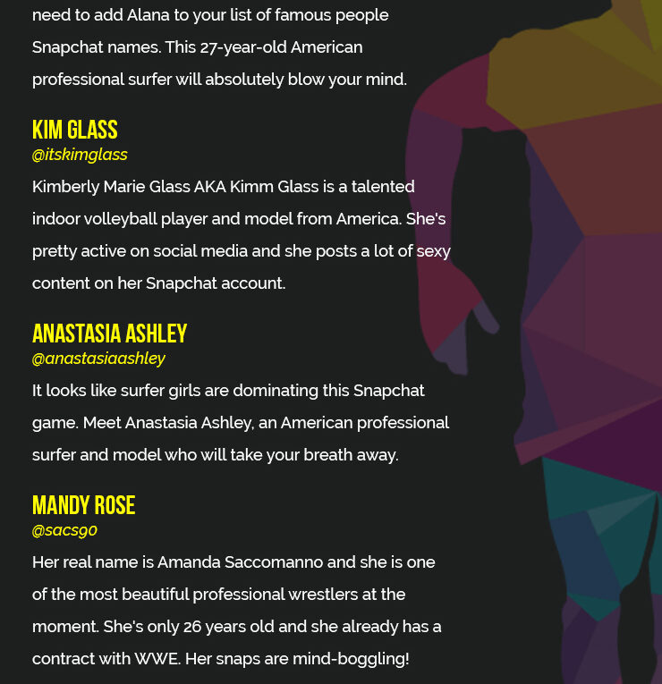 5 Hottest Female Athletes On Snapchat