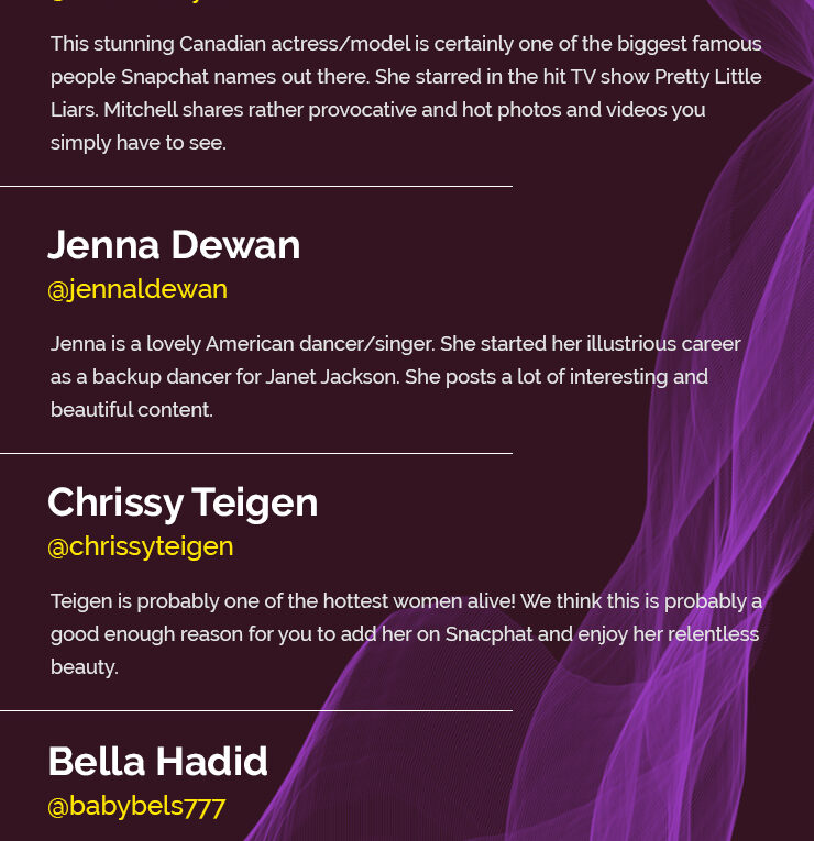 5 Hottest Female Celebrities You Absolutely Need To Follow On Snapchat