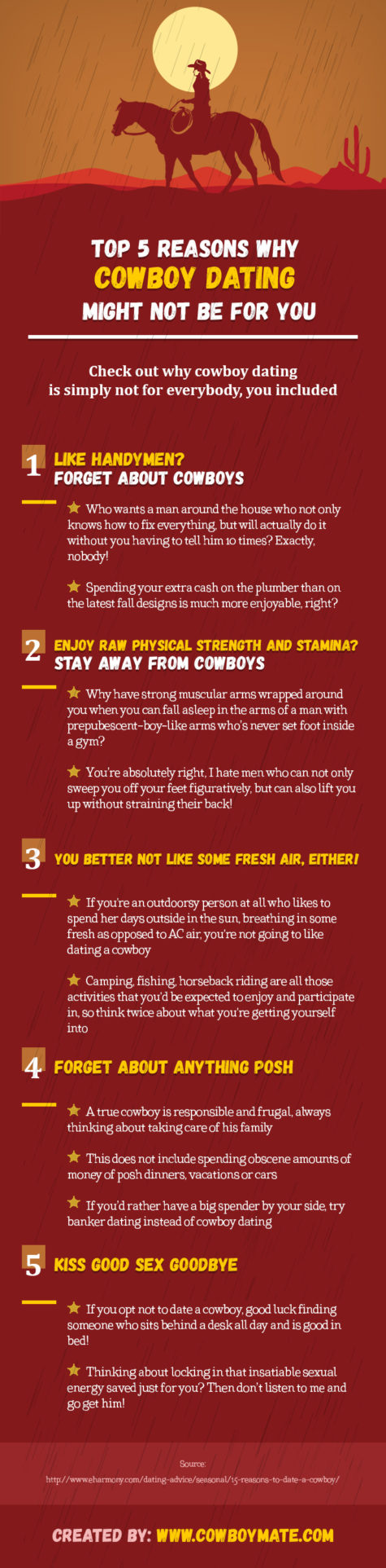 Top 5 Reasons Why Cowboy Dating Might NOT Be For You