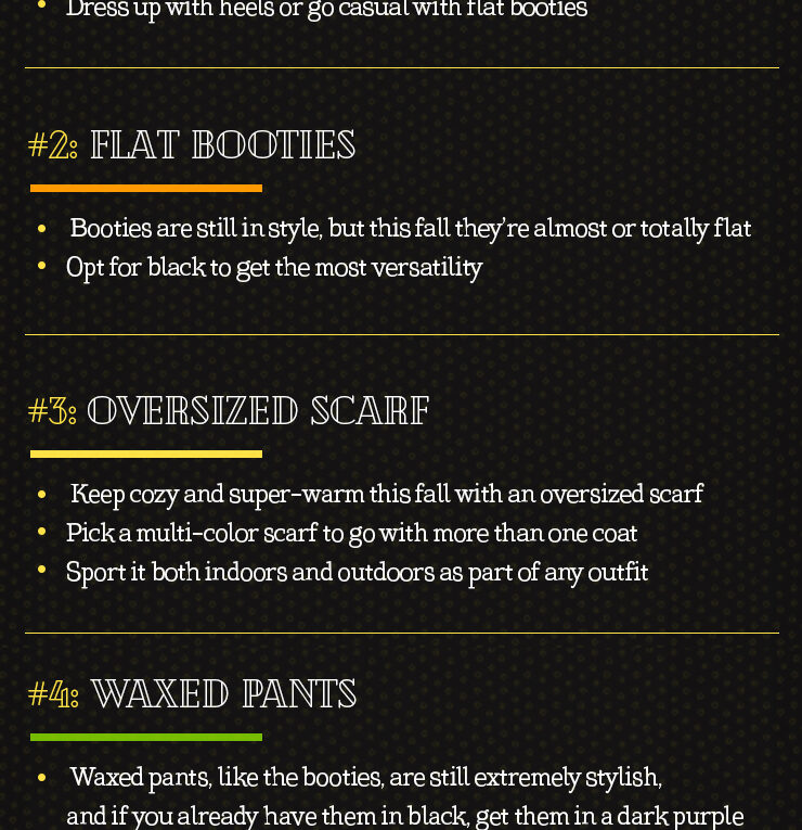 Top 5 TS Fall Fashion Choices