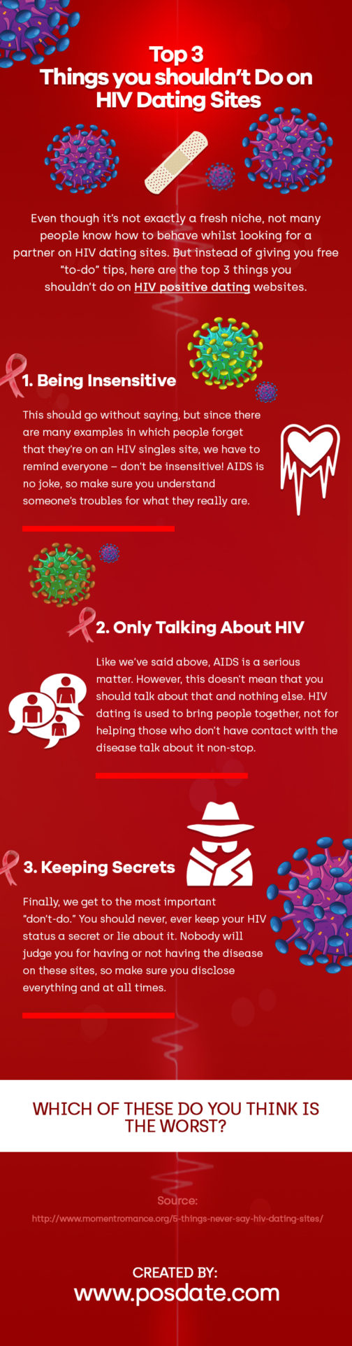 Top 3 Things You Shouldn’t Do On HIV Dating Sites