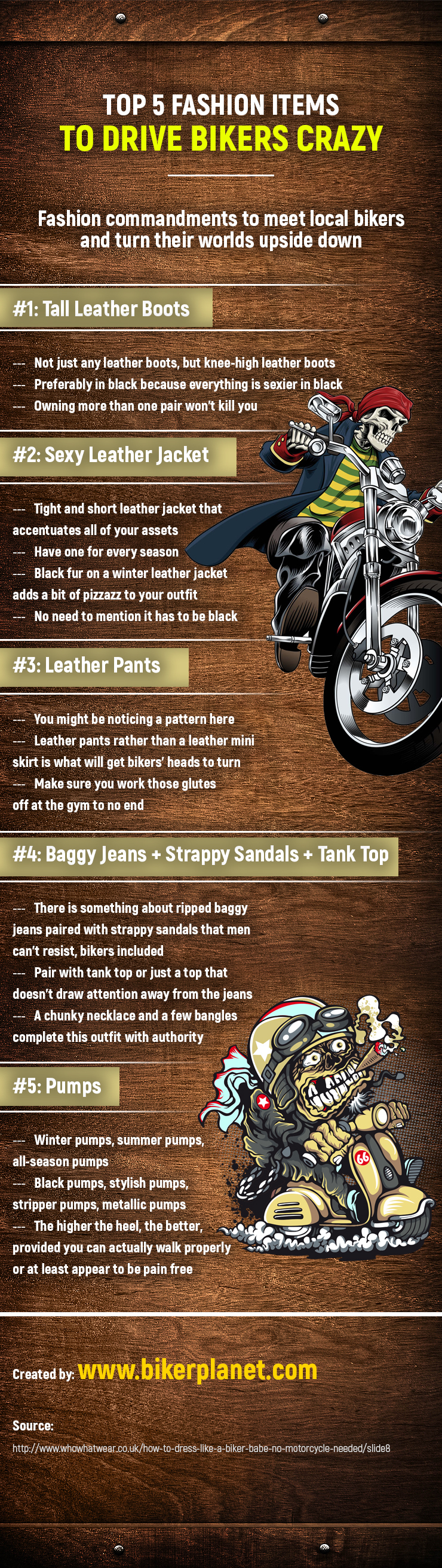 Top 5 Fashion Items To Drive Bikers Crazy