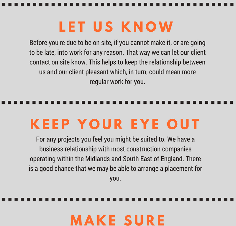 Do’s & Dont’s of Working in the Construction Sector