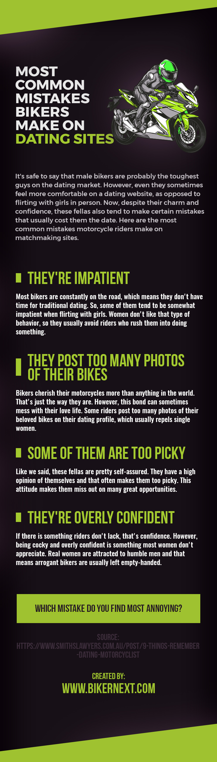 Most Common Mistakes Bikers Make On Dating Sites