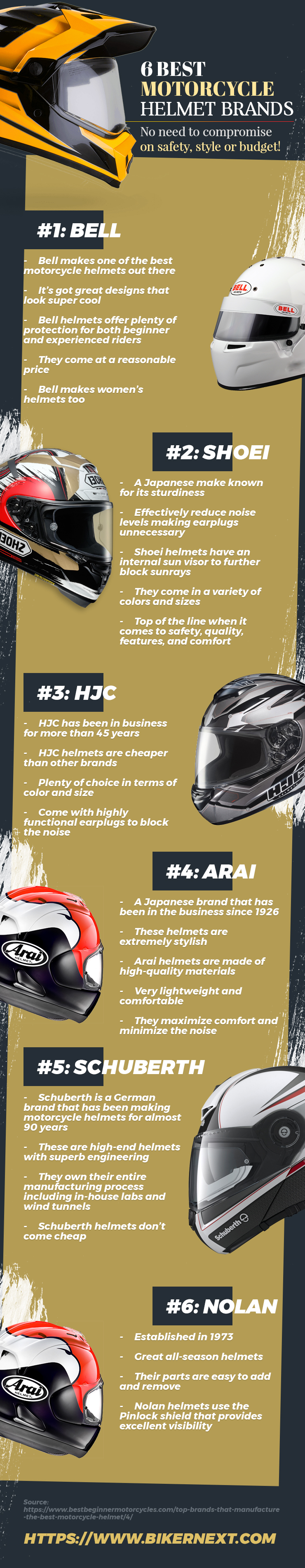 6 Best Motorcycle Helmet Brands