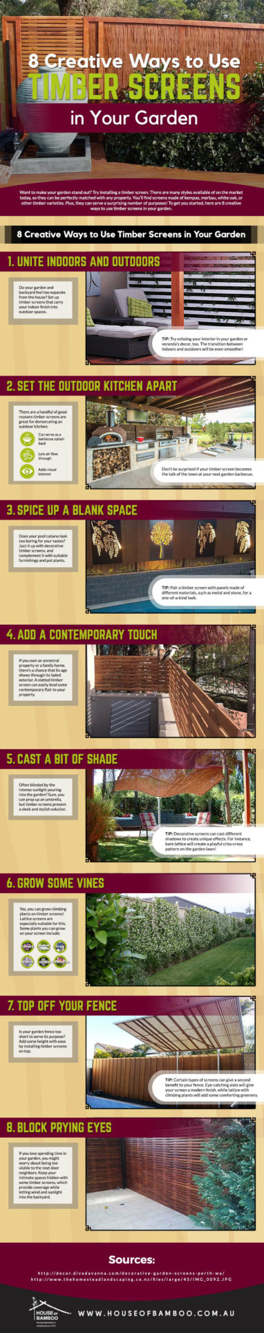 8 Creative Ways to Use Timber Screens in Your Garden