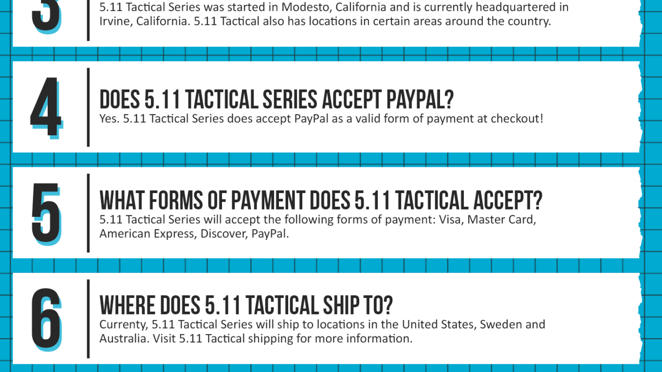 5.11Tactical Coupon Cause FAQ (C.C. FAQ)