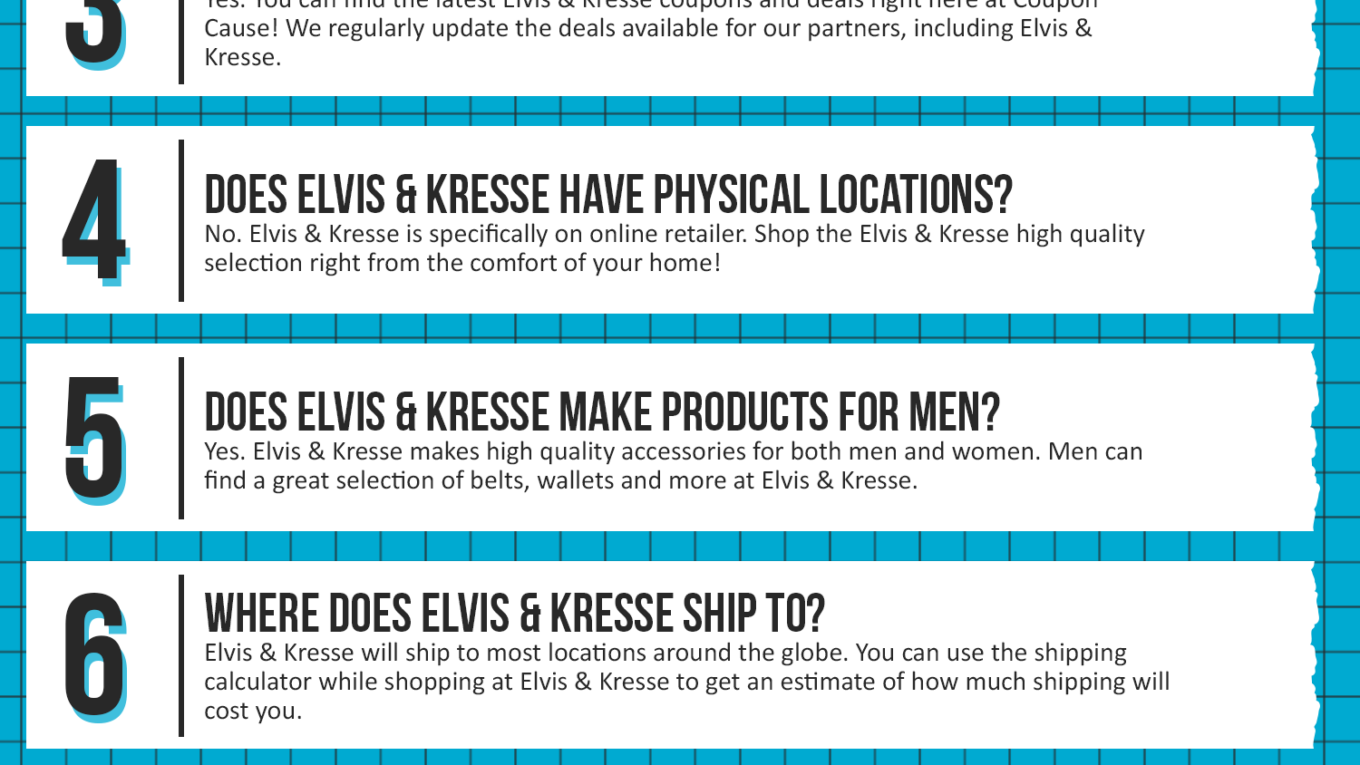 Elvis and Kresse Coupon Cause FAQ (C.C. FAQ)