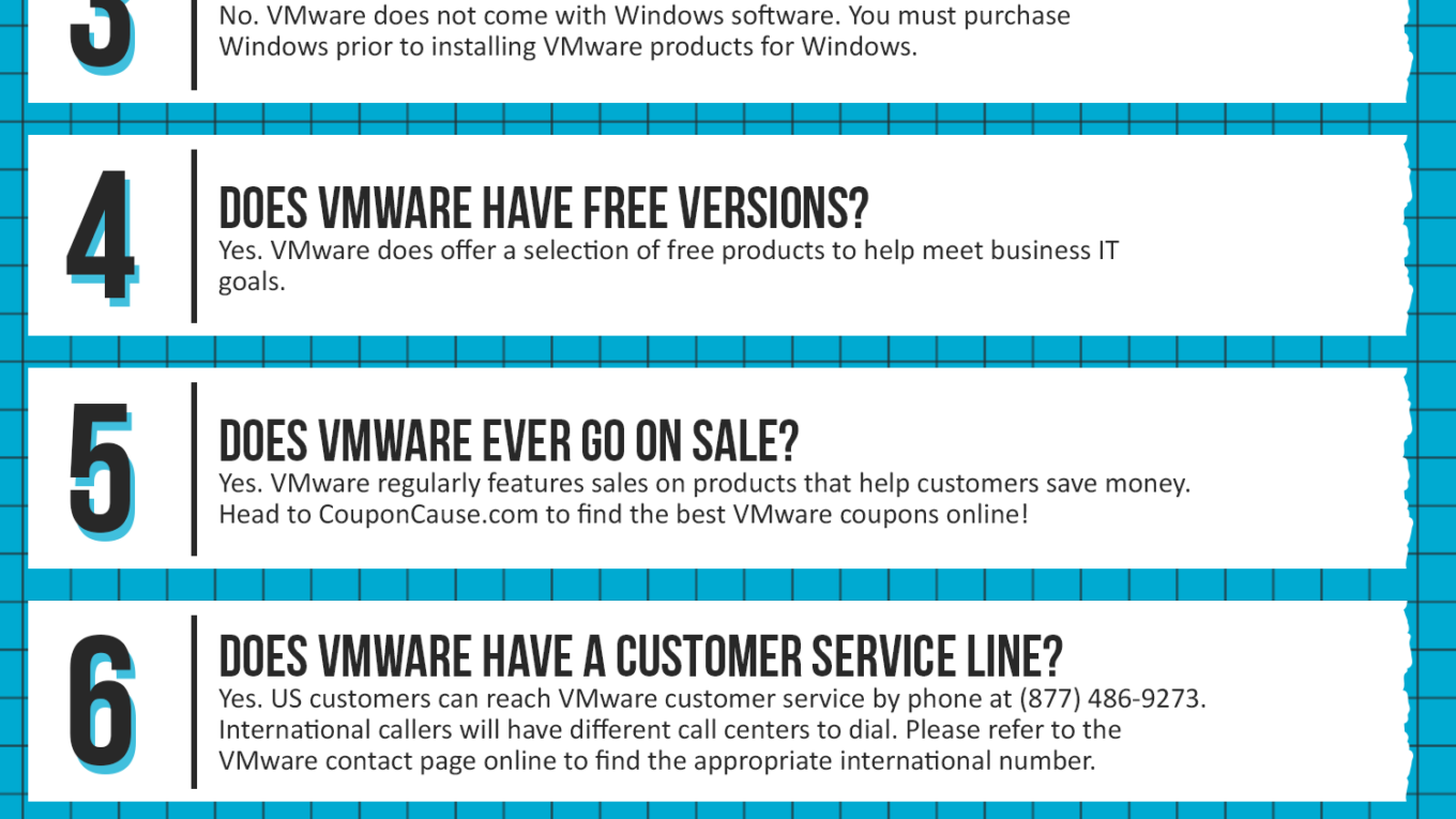 VMWare Coupon Cause FAQ (C.C. FAQ)