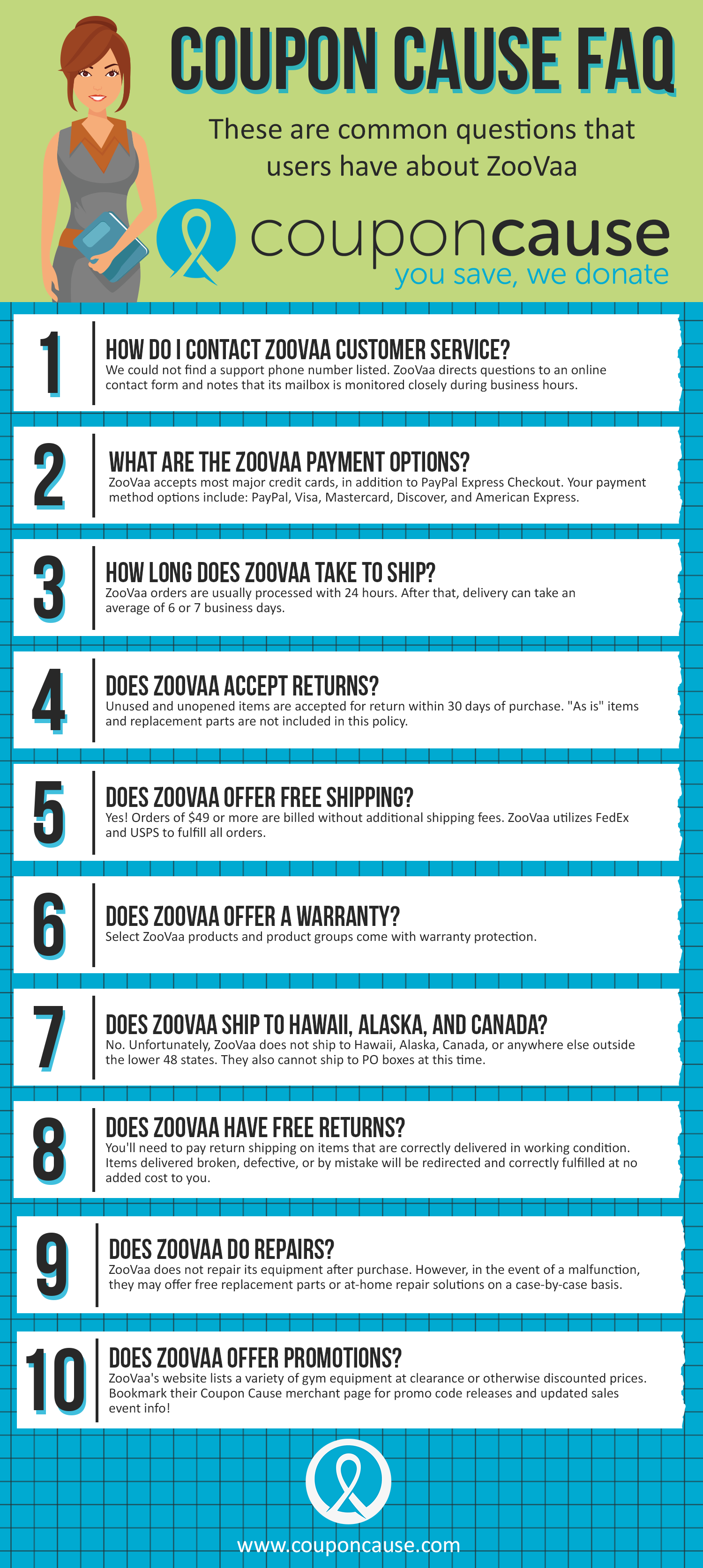 ZooVaa Coupon Cause FAQ (C.C. FAQ)
