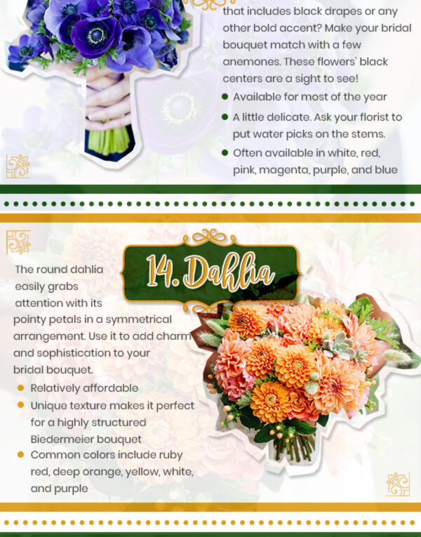 20 Wedding Flowers for the Best Bridal Bouquets