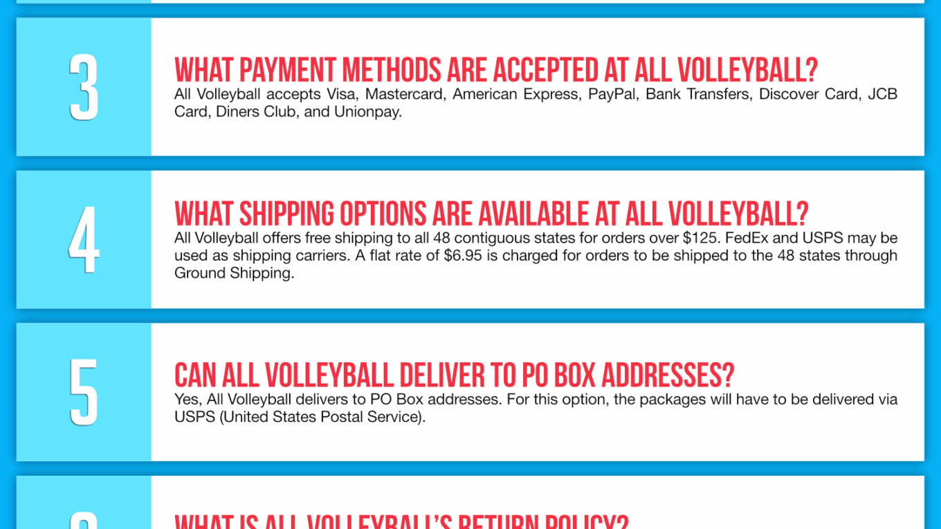 All Volleyball Coupon Cause FAQ (C.C. FAQ)