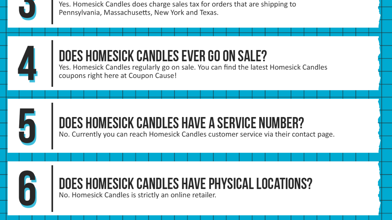 Homesick Candles Coupon Cause FAQ (C.C. FAQ)