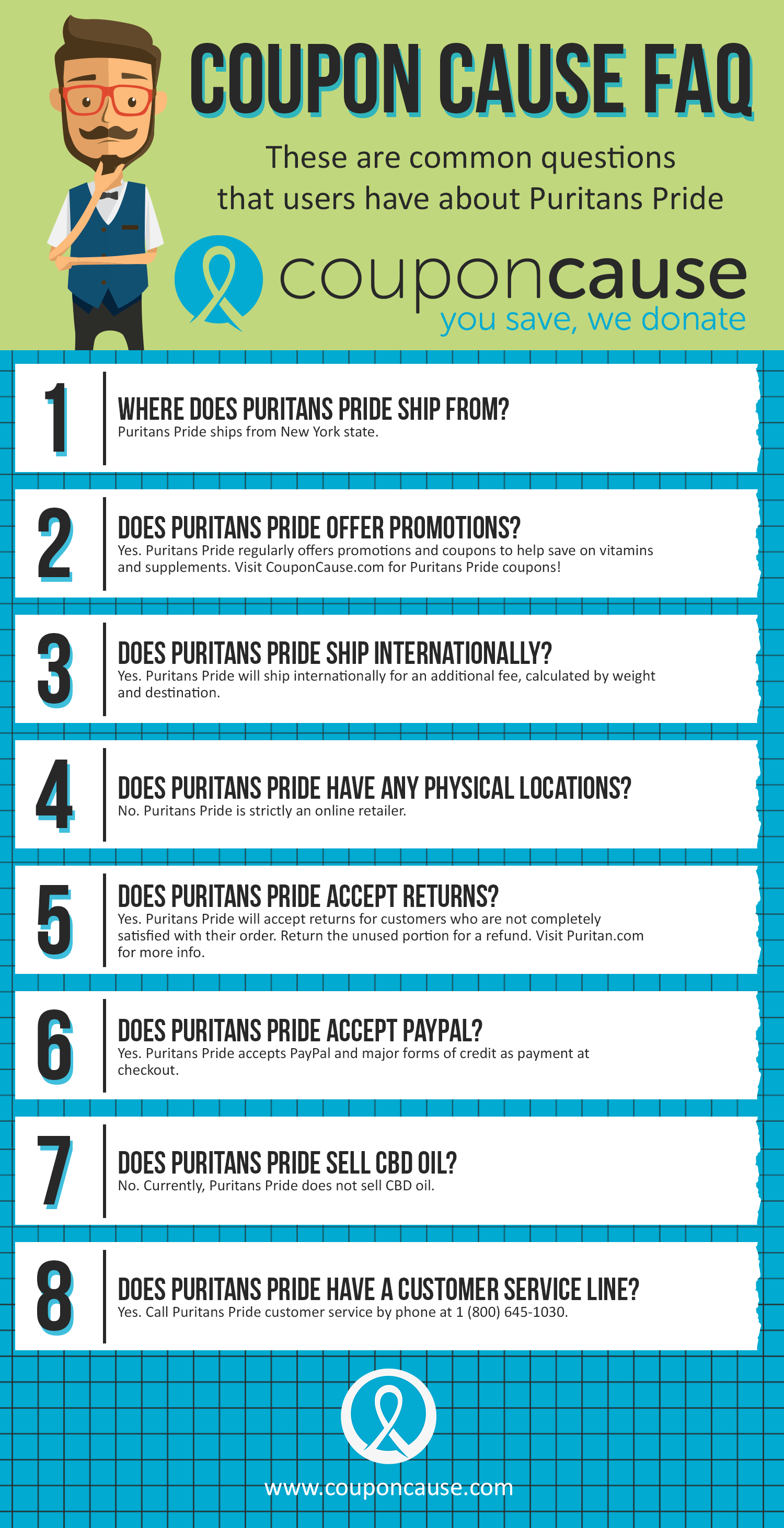 Puritans Pride Coupon Cause FAQ (C.C. FAQ)