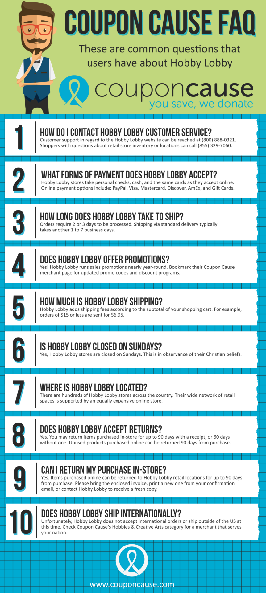Hobby Lobby Coupon Cause FAQ (C.C. FAQ)