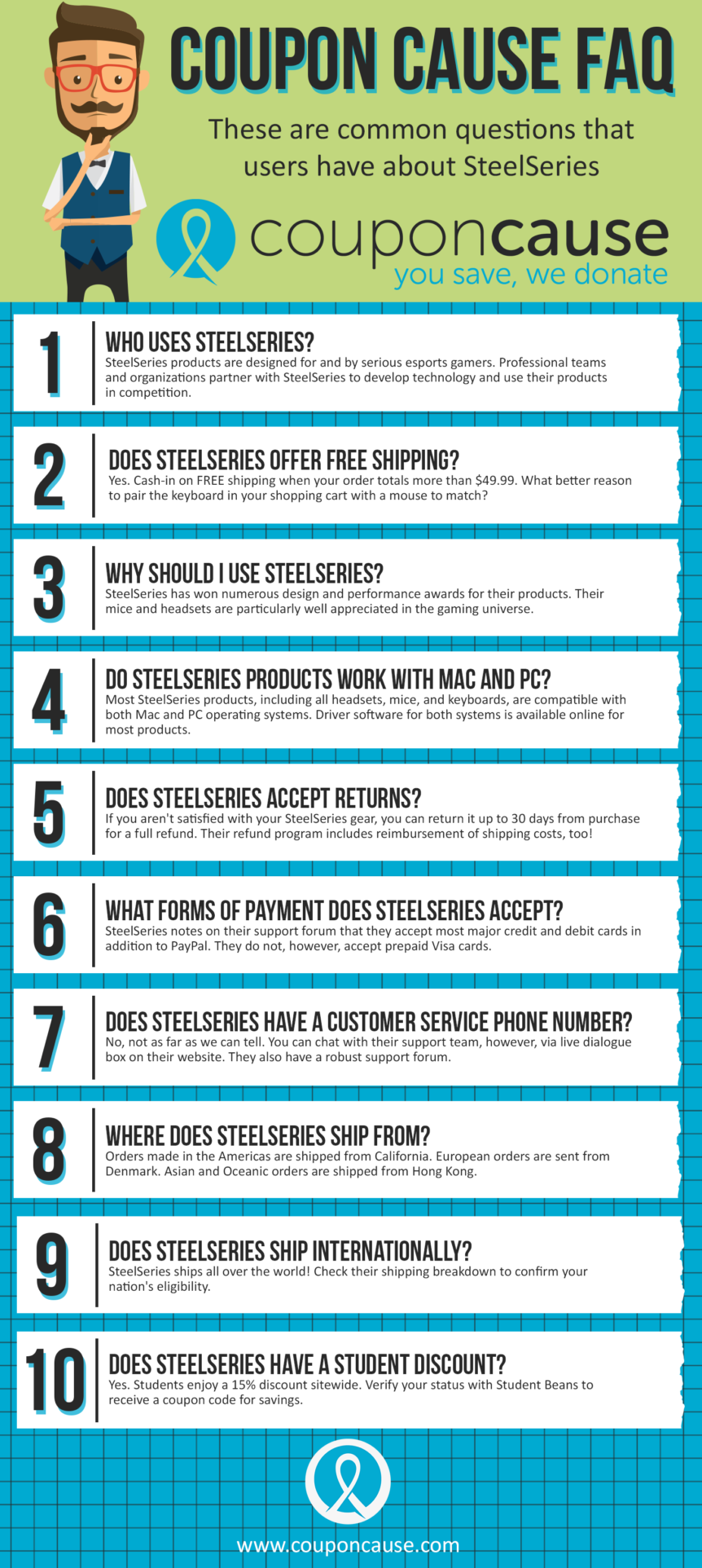 SteelSeries Coupon Cause FAQ (C.C. FAQ)