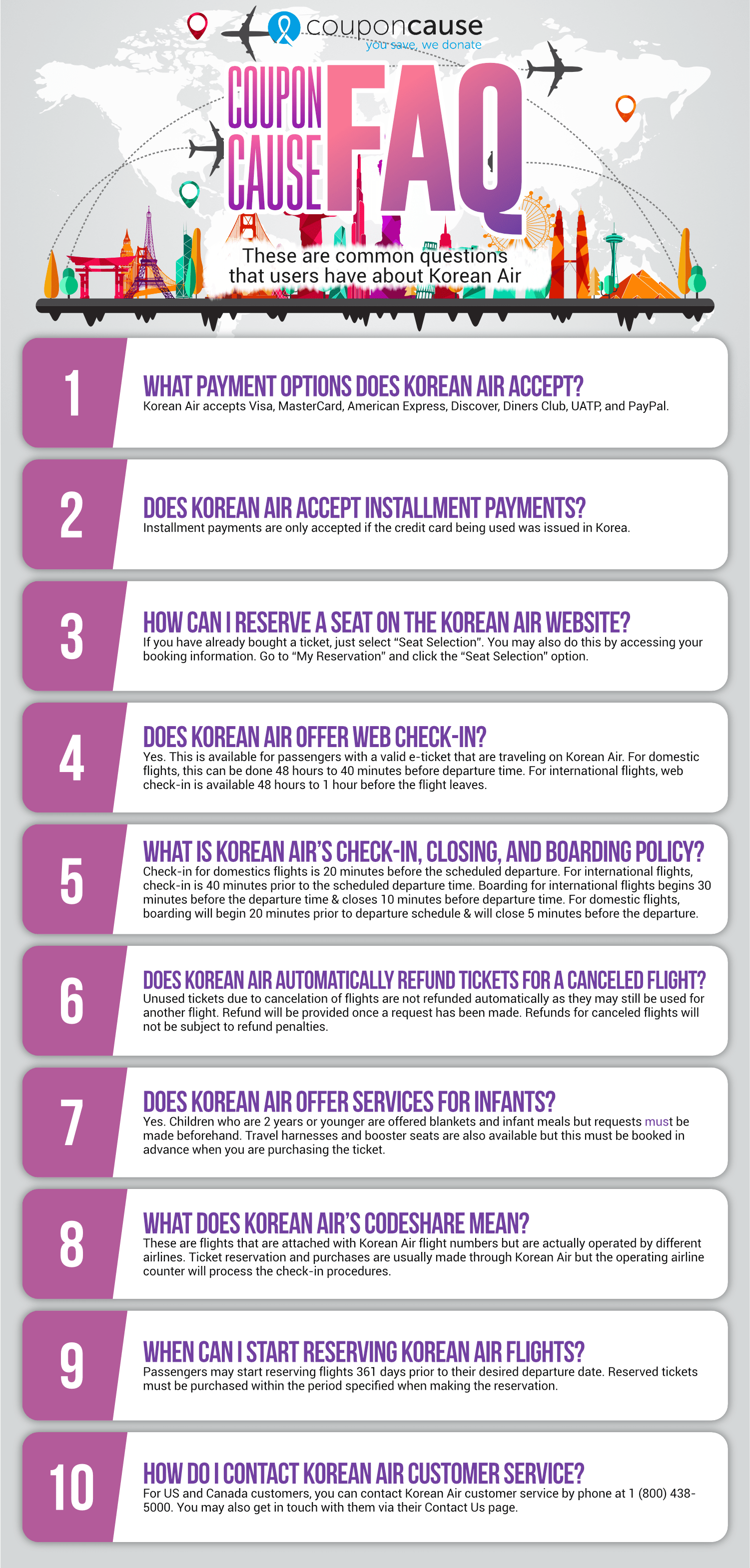 Korean Air Infographic Order Coupon Cause FAQ (C.C. FAQ)