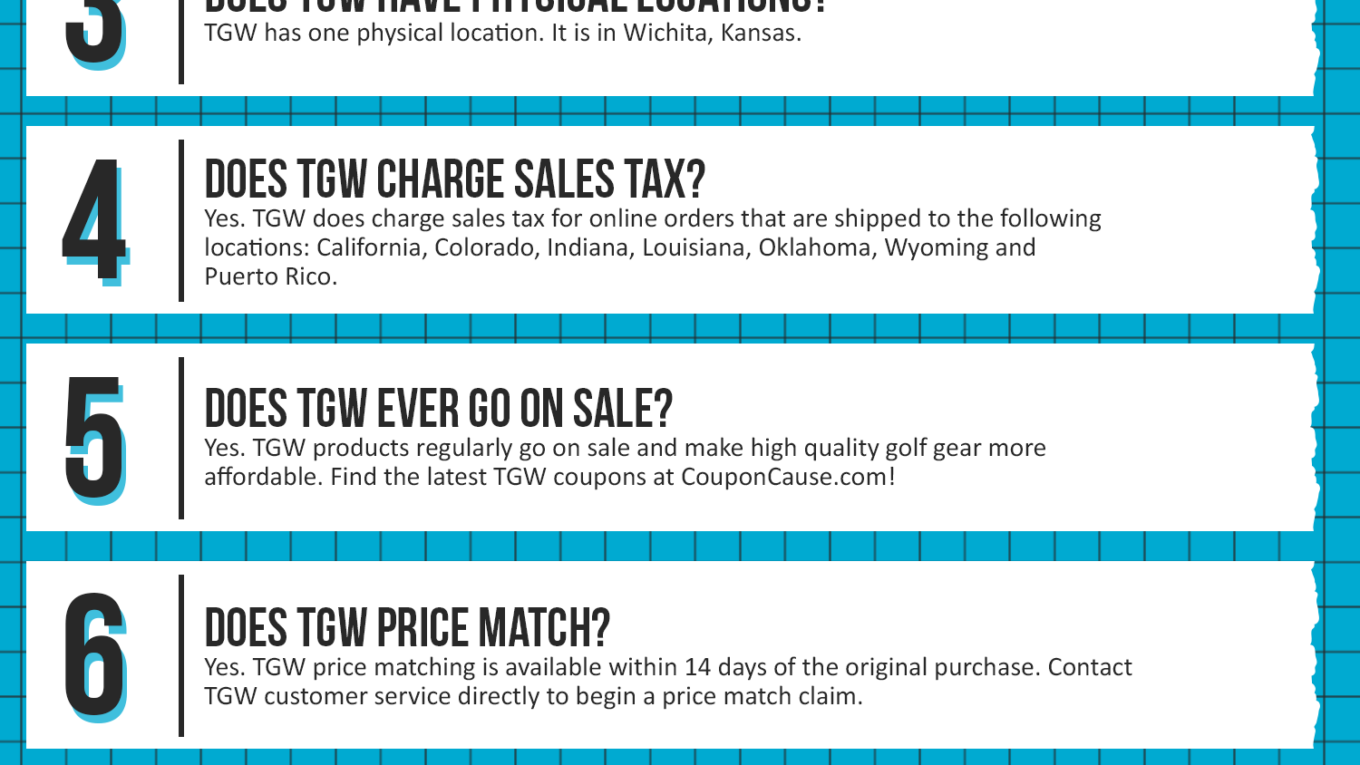 TGW Coupon Cause FAQ (C.C. FAQ)