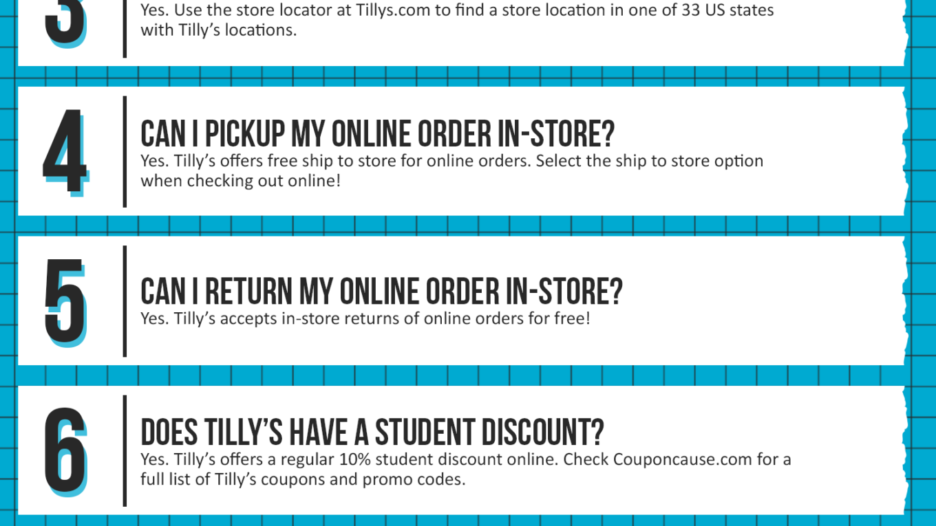 Tillys Coupon Cause FAQ (C.C. FAQ)