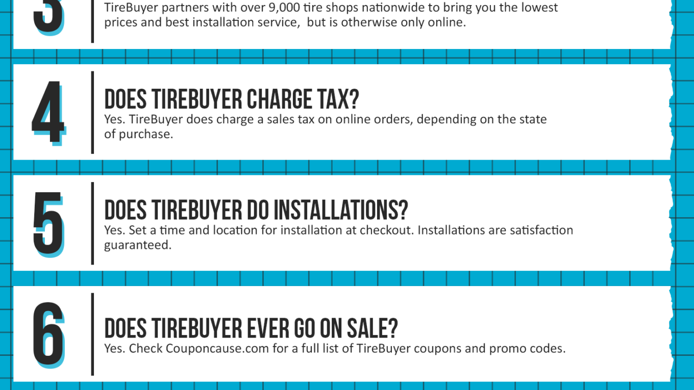 TireBuyer Coupon Cause FAQ (C.C. FAQ)