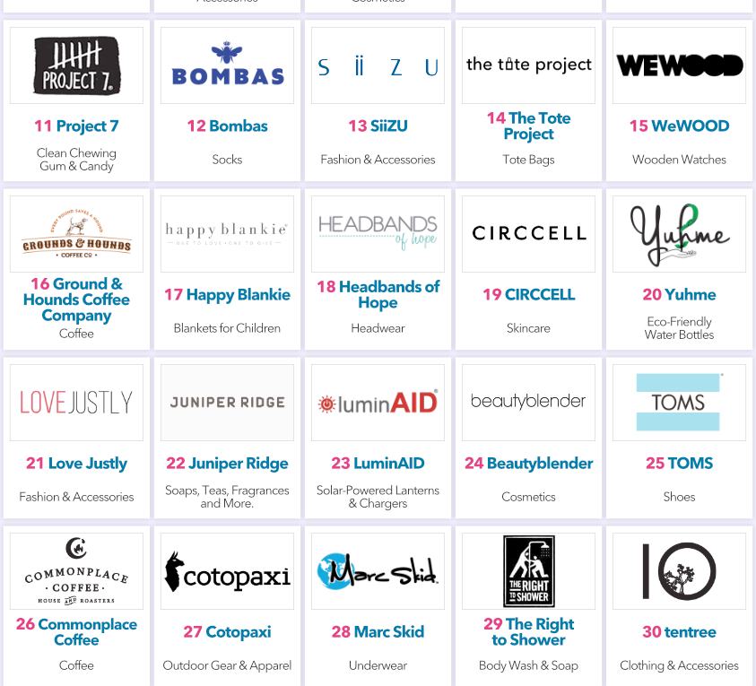 50 Brands That Partner with Charity – Fashion, Home Goods, Jewelry and More!