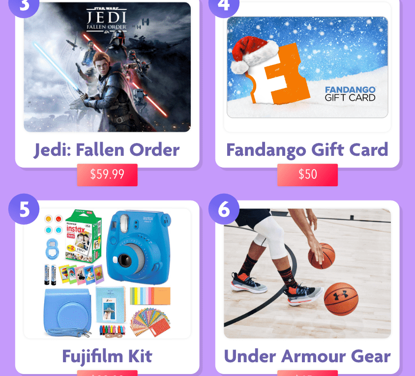 CouponCause Holiday Gift Guide for Teens 2019